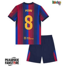 Tanie Strój piłkarski Barcelona Pedri Gonzalez #8 Koszulka Podstawowej dla dziecięce 2026-27 Krótkie Rękawy (+ szorty)